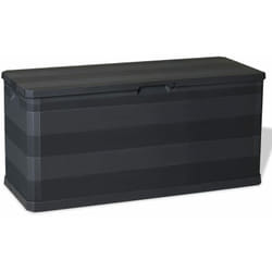 Vidaxl - Baule da Giardino Nero 117x45x56 cm 1528