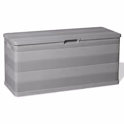 Baule da Giardino Grigio 117x45x56 cmcod mxl 96934