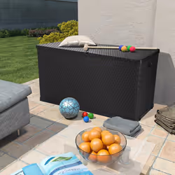 Baule da Giardino Antracite 120x56x63 cm in Rattan PPcod mxl 120994 - Vista aggiuntiva 2