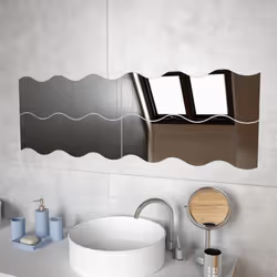 Trasformate un muro spoglio in una esclusiva installazione grazie al nostro set di specchi, composto da 4 elementi! Con un de ...
