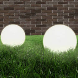 Set Lampade a led Sferiche 2 pz 40 cm in pmma
