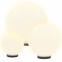 Set Lampade a LED Sferiche 3 pz in PMMA 20/30/40cmcod mxl 97276 - Vista aggiuntiva 3