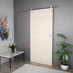 vidaXL Kit Binari Porta Scorrevole 183cm Acciaio Inossidabile Argento - Vista aggiuntiva 3