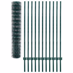 vidaXL Recinzione Euro in Acciaio 20x1,5 m Verde - Vista aggiuntiva 3
