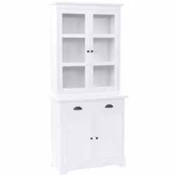 Questa credenza con alzata a ripiani sarà l'aggiunta ideale per il vostro soggiorno, o per qualsiasi altra stanza della casa, ...
