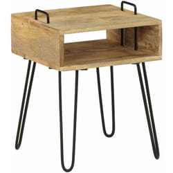 Vidaxl - Comodino da Camera da Letto, Tavolino da notte in Legno Massello di Mango 40x34x47 cm