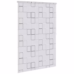 vidaXL Tenda a Rullo per Doccia 140x240 cm Quadrati - Vista aggiuntiva 3