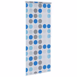 vidaXL Tenda a Rullo per Doccia 120x240 cm con Motivo a Cerchi - Vista aggiuntiva 3