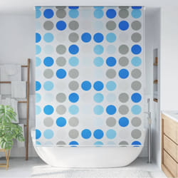 Vidaxl - Tenda a Rullo per Doccia 140x240 cm con Motivo a Cerchi