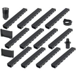 Canalette di Drenaggio 12 pz Plastica 12 m Vidaxl 1605