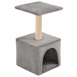 vidaXL Albero per Gatti con Tiragraffi in Sisal 55 cm Grigio - Vista aggiuntiva 2
