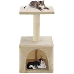 Tiragraffi per gatti, Albero per Gatti con Tiragraffi in Sisal 55 cm Beige vidaXL