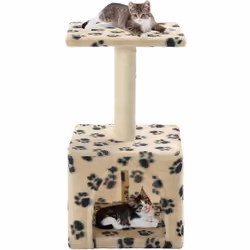 Con questo albero per gatti di alta qualità, i vostri gatti possono graffiare, appendersi, nascondersi, salire e rilassarsi c ...