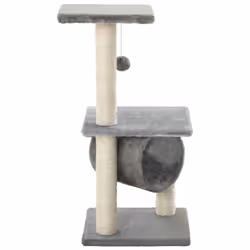 vidaXL Albero per Gatti con Tiragraffi in Sisal 65 cm Grigio - Vista aggiuntiva 3