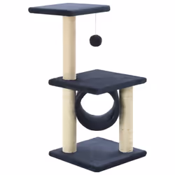 vidaXL Albero per Gatti con Tiragraffi in Sisal 65 cm Blu Scuro - Vista aggiuntiva 2