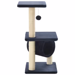 vidaXL Albero per Gatti con Tiragraffi in Sisal 65 cm Blu Scuro - Vista aggiuntiva 3