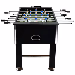 Tavolo Calcio Balilla in Acciaio 60 kg 140x74,5x87,5 cm Nerocod mxl 73143 - Vista aggiuntiva 3