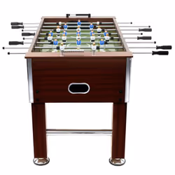 Tavolo Calcio Balilla in Acciaio 140x74,5x87,5 cm Marronecod mxl 97226 - Vista aggiuntiva 3