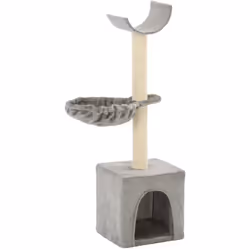 Con questo albero per gatti di alta qualità, i vostri gatti possono graffiare, appendersi, nascondersi, salire e rilassarsi c ...