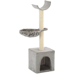 Tiragraffi per gatti, Albero per Gatti con Tiragraffi in Sisal 105 cm Grigio Vidaxl