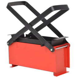 Vidaxl - Compattatore di Carta in Acciaio 34x14x14 cm Nero e Rosso