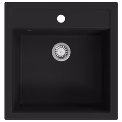Lavello da Cucina in Granito Vasca Singola Nero cod mxl 126317 - Vista aggiuntiva 2