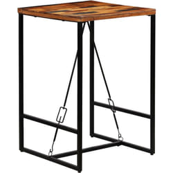 Vidaxl - Tavolino da Bar, Tavoli alti in Legno Massello di Recupero 70x70x106cm