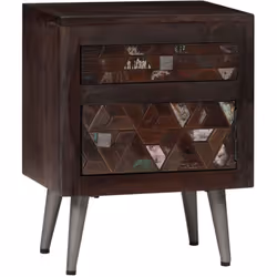 Questo comodino in legno massello costituirà un'aggiunta decorativa e pratica al vostro arredamento. Può essere utilizzato an ...