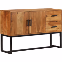Questa credenza in legno unica con un aspetto rustico e una finitura naturale sarà un'aggiunta senza tempo alla vostra casa.  ...
