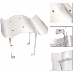Colore: Argento Materiale: Acciaio inossidabile Dimensioni: 50 x 50 x 37 cm (L x P x A) Altezza dalla base del tetto alla sta ...