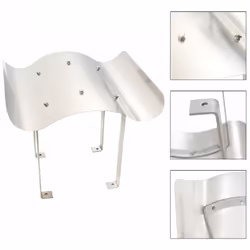 Colore: Argento Materiale: Acciaio inossidabile Dimensioni: 70 x 70 x 37 cm (L x P x A) Altezza dalla base del tetto alla sta ...
