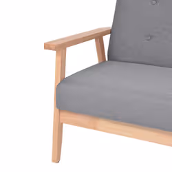 VidaXL 275177 set di mobili per soggiorno Grigio chiaro Legno - Vista aggiuntiva 7