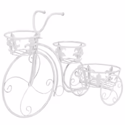 Piedistallo per Piante a Forma di Bici in Stile Vintage Metallocod mxl 120996 - Vista aggiuntiva 2