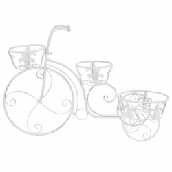 Piedistallo per Piante a Forma di Bici in Stile Vintage Metallocod mxl 120996 - Vista aggiuntiva 3