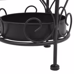 VidaXL 245932 portaombrelli Metallo Nero - Vista aggiuntiva 6
