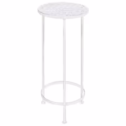 Set Piedistalli per Piante 3 pz Vintage Effetto Bianco Anticatocod mxl 73383 - Vista aggiuntiva 2