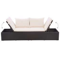 VidaXL 43953 letto per esterni Nero, Crema, Bianco - Vista aggiuntiva 5