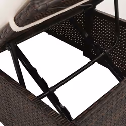 VidaXL 43954 letto per esterni Marrone, Crema, Bianco - Vista aggiuntiva 5