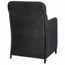 VidaXL 44146 sedia da esterno Terrazzo Seduta imbottita Poliestere Nero, Grigio - Vista aggiuntiva 5