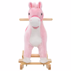 Cavallo a Dondolo in Peluche 65x32x58 cm Rosacod mxl 120460 - Vista aggiuntiva 3