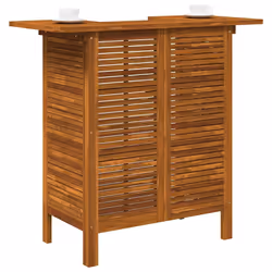 vidaXL Tavolo da Bar 110x50x105 cm in Legno Massello di Acacia - Vista aggiuntiva 2