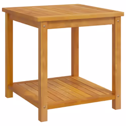 vidaXL Tavolino in Legno Massello di Acacia 45x45x45 cm - Vista aggiuntiva 2