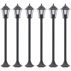 Questo set di 6 lampioni da giardino è adatto a tutti coloro che desiderano illuminare il proprio giardino con un'illuminazio ...