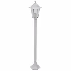 Lampioni da Giardino 6 pz E27 110 cm in Alluminio Biancocod mxl 106973 - Vista aggiuntiva 2