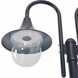 Lampione da Giardino E27 220 cm Alluminio 2 Lampade Verde Scurocod mxl 94942 - Vista aggiuntiva 3