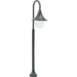 Lampione da Giardino E27 120 cm Alluminio Verde Scuro Vidaxl 98060