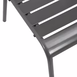 VidaXL 44257 sedia da esterno Terrazzo Acciaio Grigio - Vista aggiuntiva 6