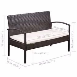 VidaXL 44184 set mobili da esterno - Vista aggiuntiva 7