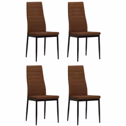 Questo set di 4 sedie da pranzo, dal design semplice e contemporaneo, si adatta perfettamente a qualsiasi tipo di arredamento ...