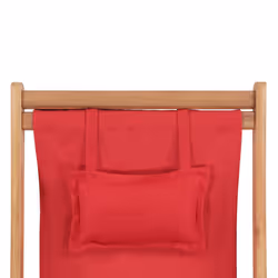 VidaXL 43995 sedia da esterno Terrazzo Seduta imbottita Poliestere Rosso - Vista aggiuntiva 7